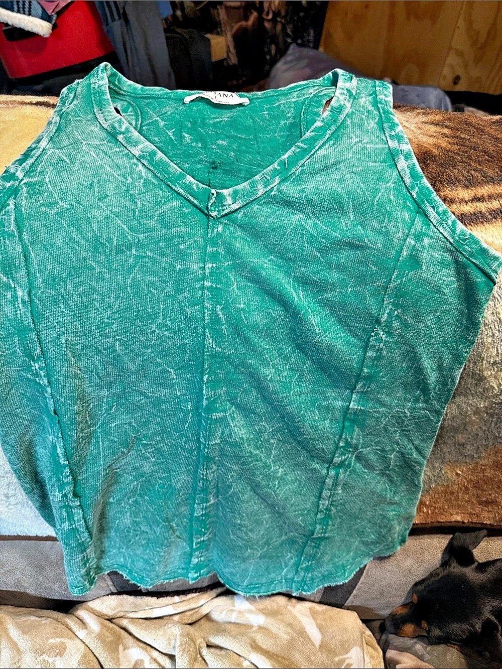 Zenana Women's Tank Top Size Large Green
